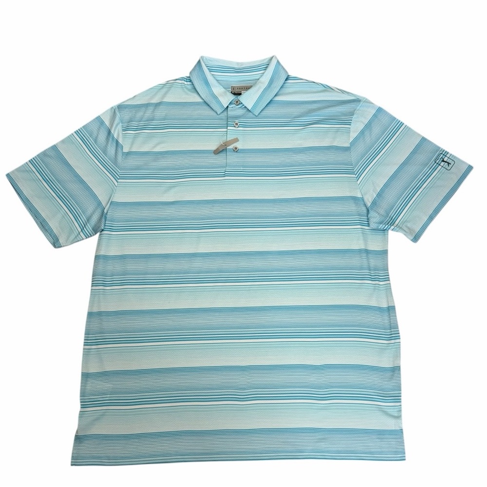 PGA Tour Linear Energy Textured Performance Golf Polo Size XLarge Tall New